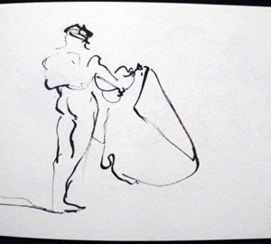 2011-montebello-sketchbook58-corrida-arles-13x20cm-worksonpaper-IMGP7492
