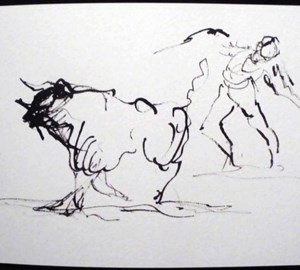 2011-montebello-sketchbook58-corrida-arles-13x20cm-worksonpaper-IMGP7493