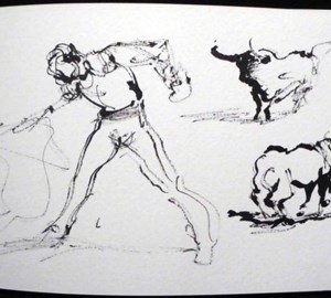 2011-montebello-sketchbook60-corrida-arles-13x20cm-worksonpaper-IMGP7561