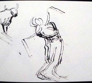 2011-montebello-sketchbook61-corrida-arles-13x20cm-worksonpaper-IMGP7598