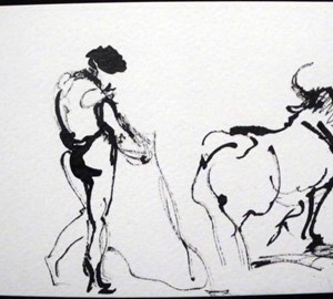 2011-montebello-sketchbook62-corrida-arles-9x14cm-worksonpaper-IMGP7619