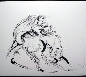 2011-montebello-sketchbook63-corrida-arles-24x32cm-worksonpaper-IMGP7650
