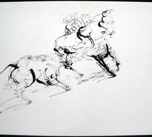 2011-montebello-sketchbook63-corrida-arles-24x32cm-worksonpaper-IMGP7653